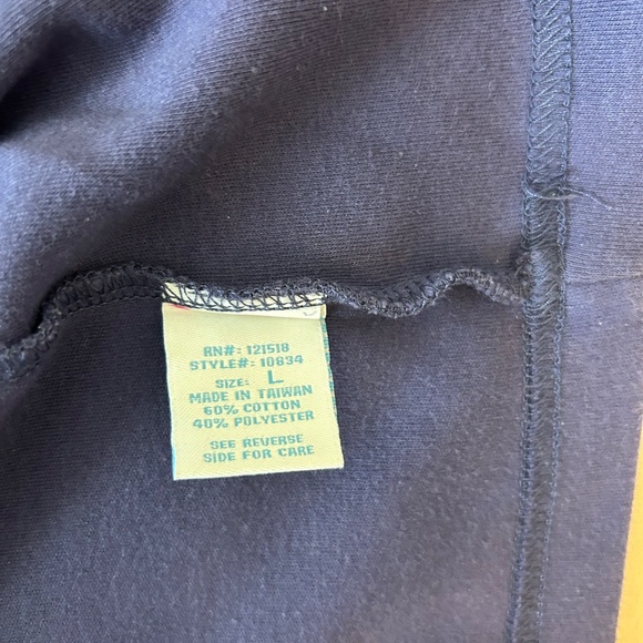 Women’s Ultra Soft Brand Navy Blue 3/4 Length Sleeves w/ Buttons | Size Large - Picture 9 of 10